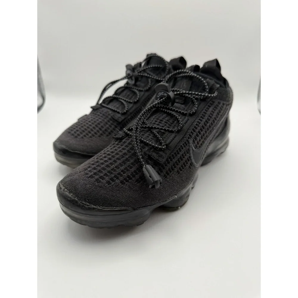 Nike Air VaporMax 2021 FK Youth Size 5.5Y Black Flyknit Running Shoes